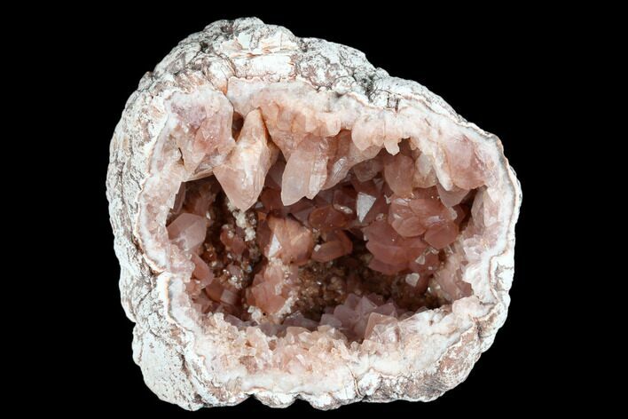 Sparkly, Pink Amethyst Geode Half - Argentina #180824